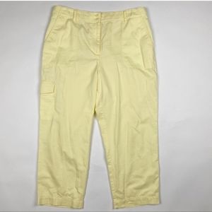 *final price* Talbots Supersoft Cargo pants cotton-linen crop length 10 and 12